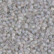 Miyuki delica Beads 11/0 - Matted transparent grey mist ab DB-1286